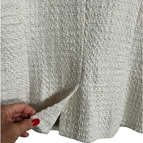 Maison Jules Womens White And Gold Boucle Blazer Size Large - Picture 8 of 15